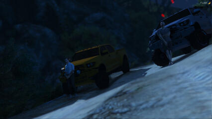 Two buddy's off-roading